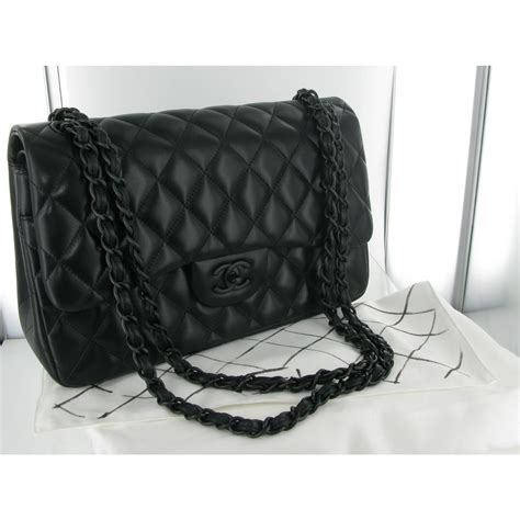 white chanel bag with black hardware|chanel purses black original.